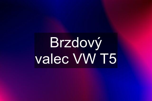 Brzdový valec VW T5