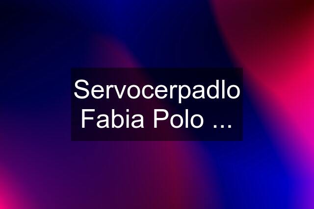 Servocerpadlo Fabia Polo ...