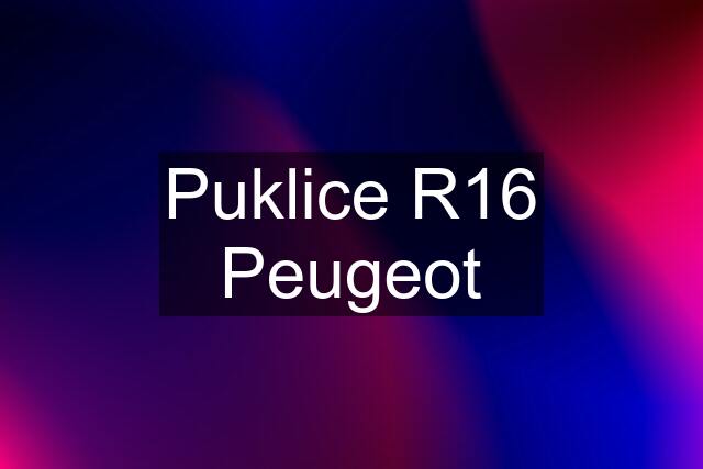 Puklice R16 Peugeot