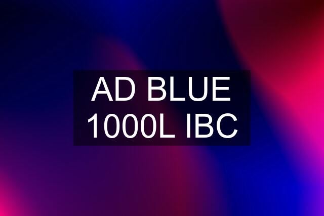 AD BLUE 1000L IBC