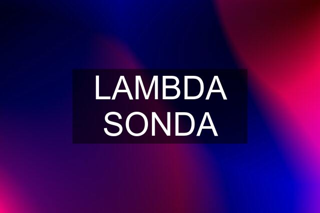 LAMBDA SONDA