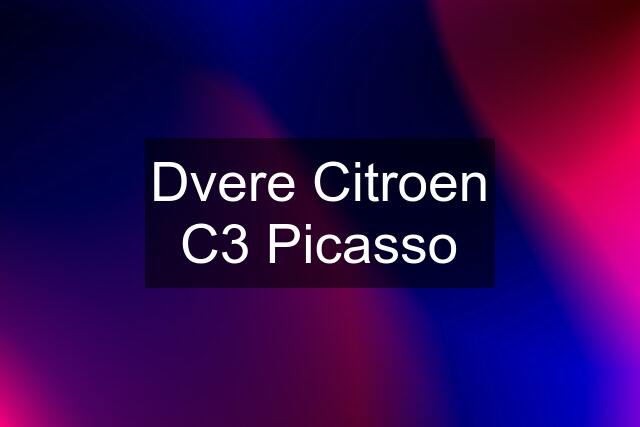 Dvere Citroen C3 Picasso