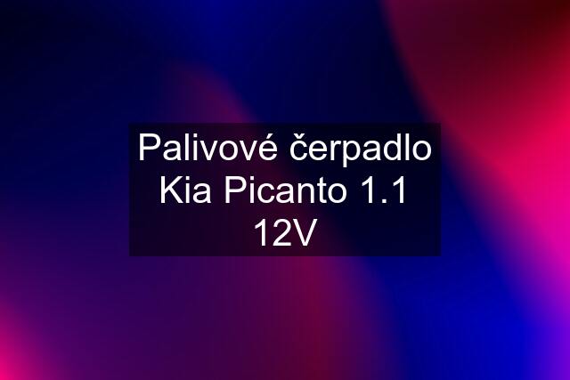 Palivové čerpadlo Kia Picanto 1.1 12V