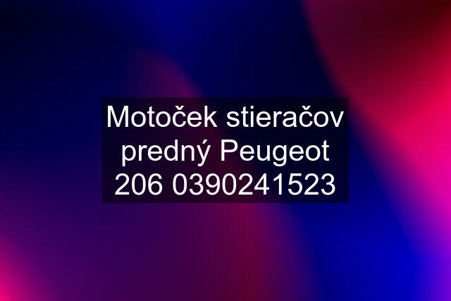 Motoček stieračov predný Peugeot 1523