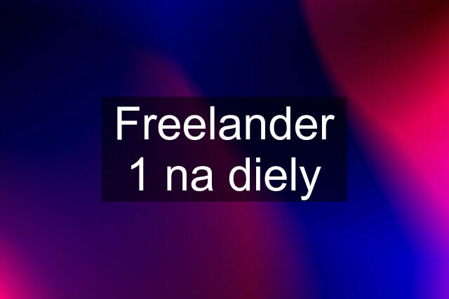 Freelander 1 na diely