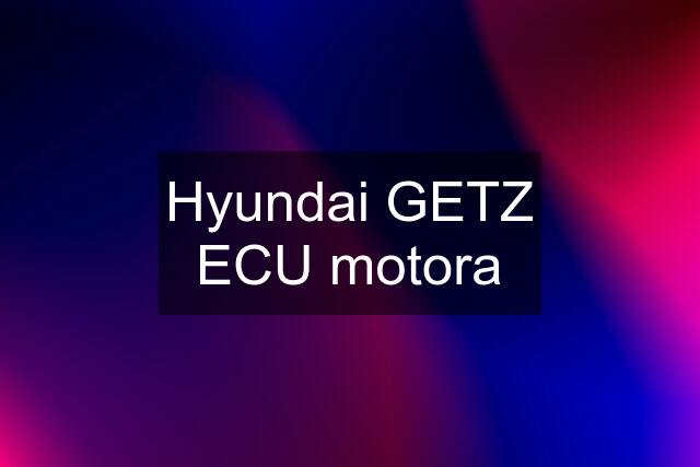 Hyundai GETZ ECU motora