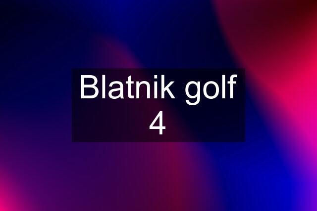 Blatnik golf 4