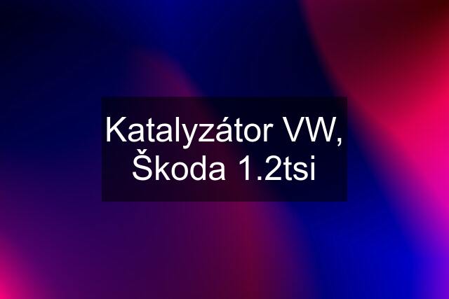 Katalyzátor VW, Škoda 1.2tsi