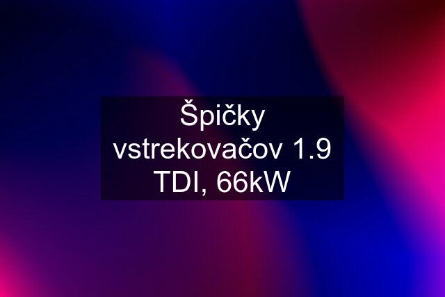 Špičky vstrekovačov 1.9 TDI, 66kW