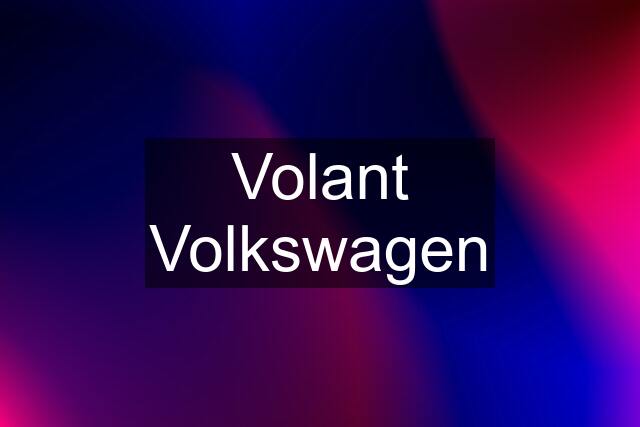 Volant Volkswagen