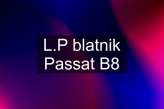L.P blatnik Passat B8