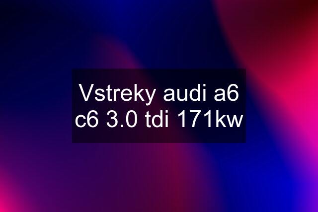 Vstreky audi a6 c6 3.0 tdi 171kw