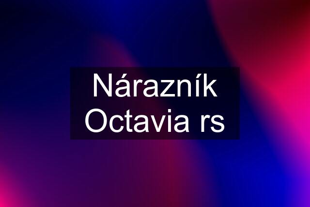 Nárazník Octavia rs