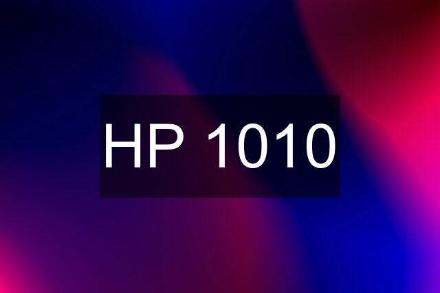 HP 1010