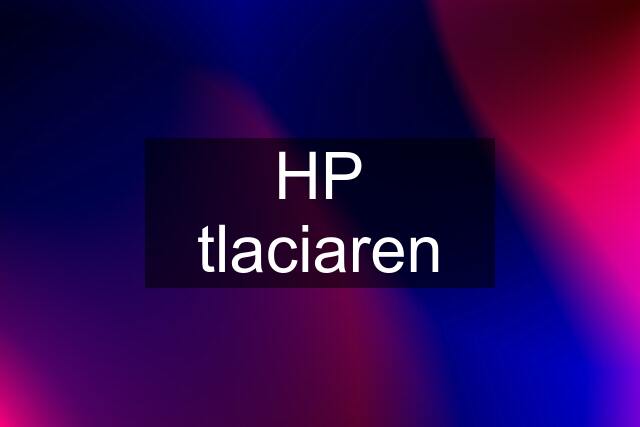 HP tlaciaren