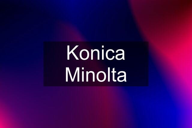 Konica Minolta