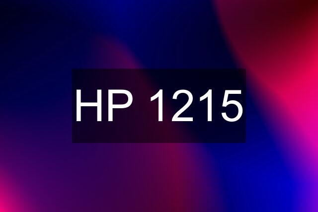 HP 1215
