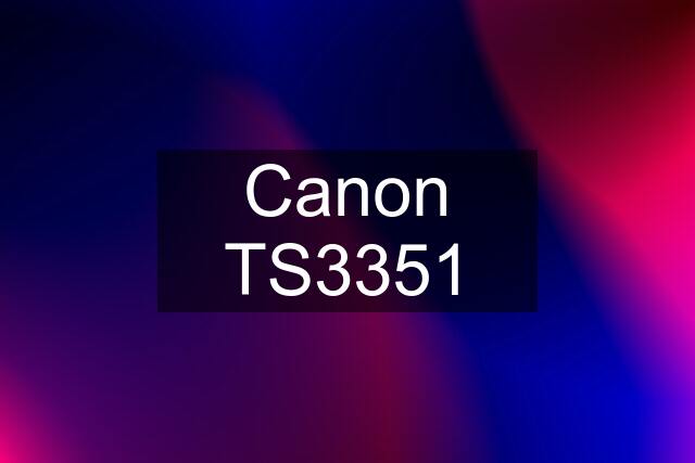 Canon TS3351