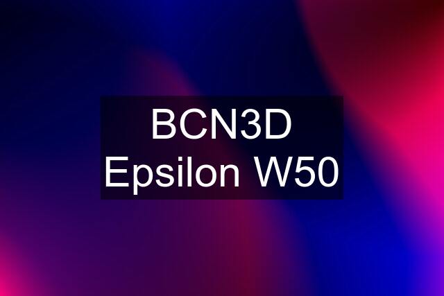 BCN3D Epsilon W50