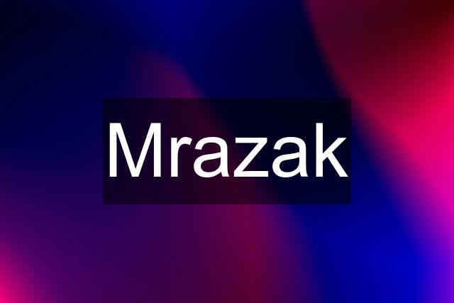 Mrazak