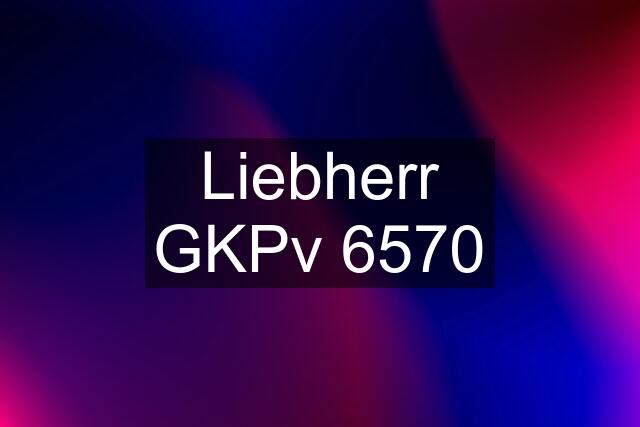 Liebherr GKPv 6570