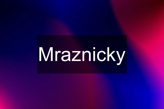 Mraznicky