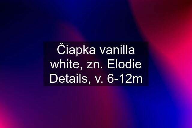 Čiapka vanilla white, zn. Elodie Details, v. 6-12m