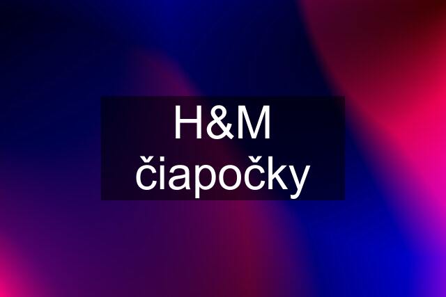 H&M čiapočky