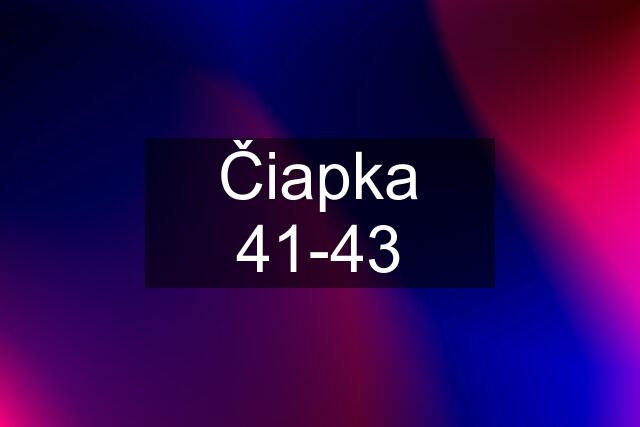 Čiapka 41-43