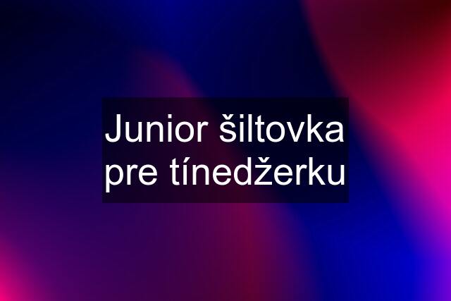 Junior šiltovka pre tínedžerku