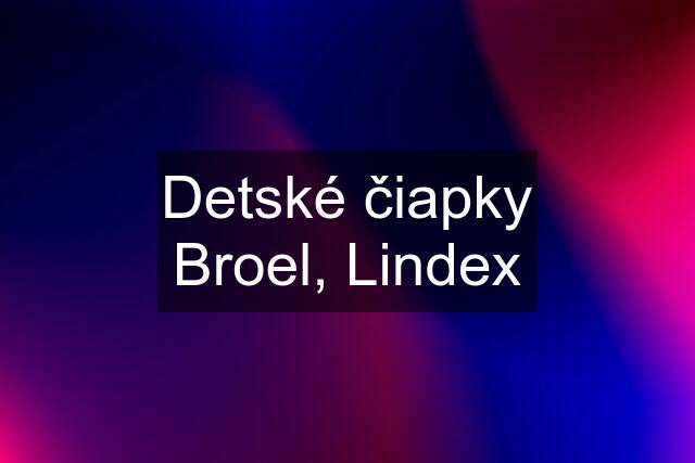 Detské čiapky Broel, Lindex