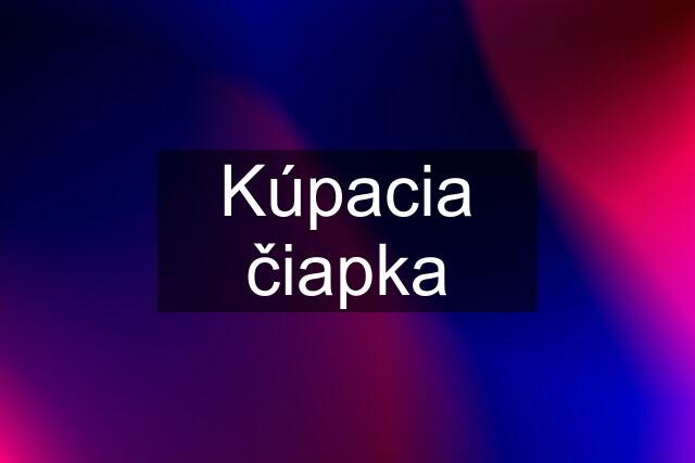 Kúpacia čiapka