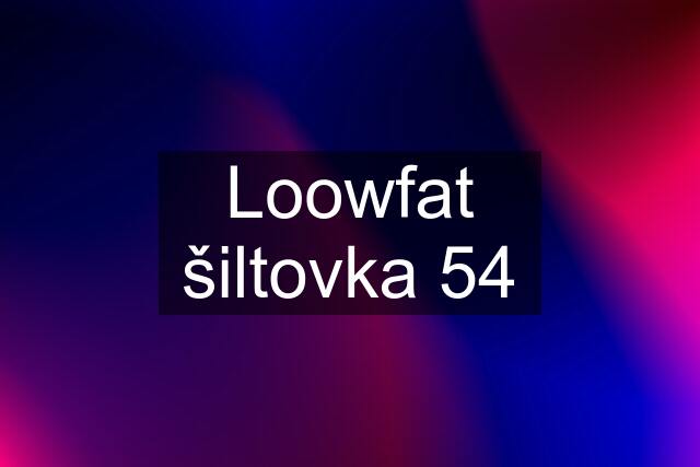 Loowfat šiltovka 54