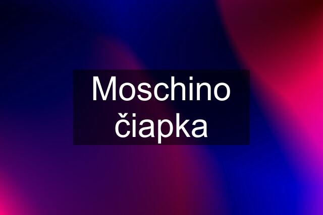 Moschino čiapka