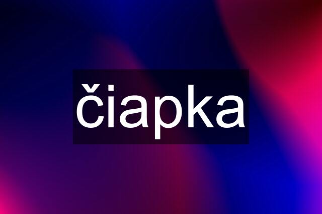 čiapka