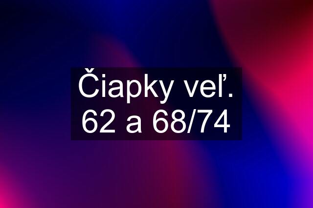 Čiapky veľ. 62 a 68/74