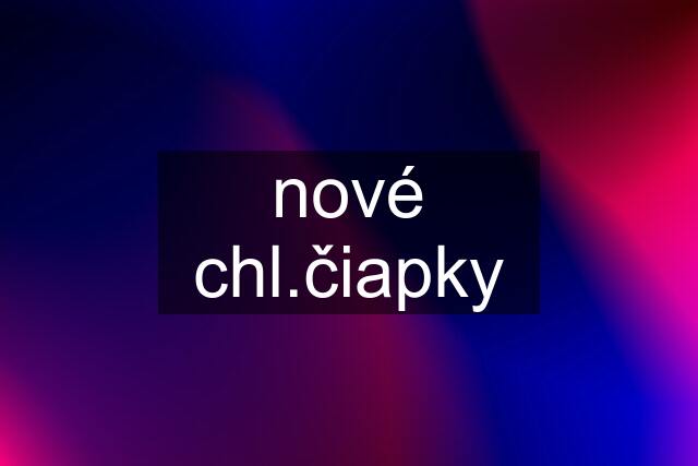 nové chl.čiapky