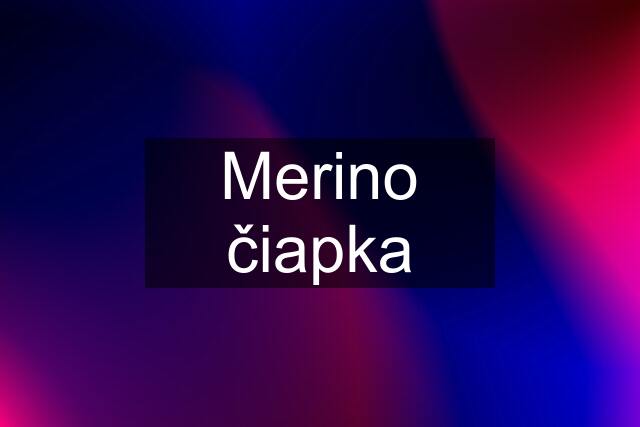 Merino čiapka