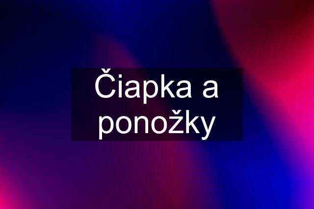 Čiapka a ponožky