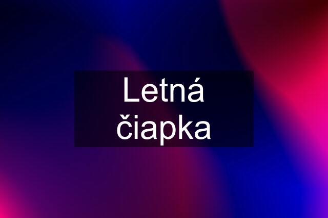 Letná čiapka