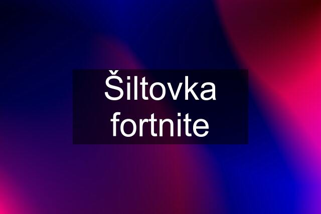 Šiltovka fortnite