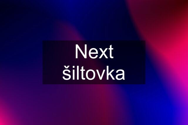 Next šiltovka