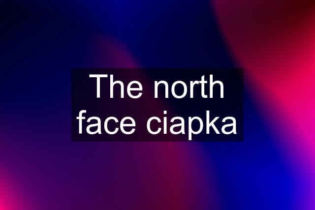 The north face ciapka