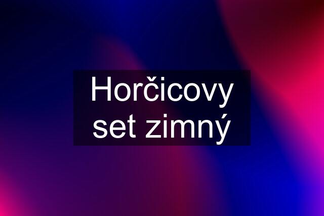 Horčicovy set zimný