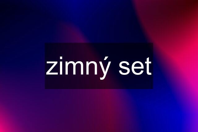 zimný set