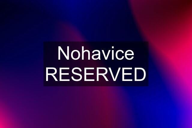 Nohavice RESERVED