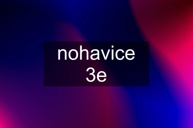 nohavice 3e