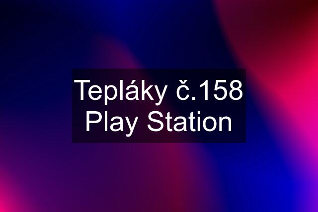 Tepláky č.158 Play Station