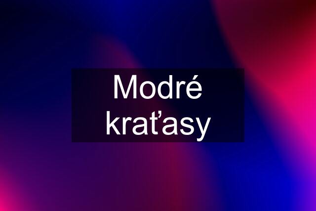 Modré kraťasy