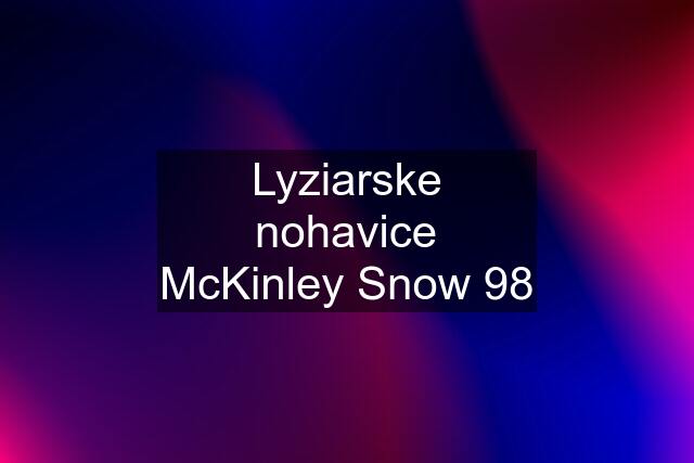 Lyziarske nohavice McKinley Snow 98